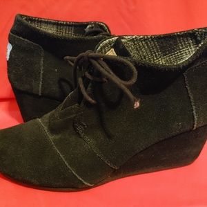 TOMS bootie wedges